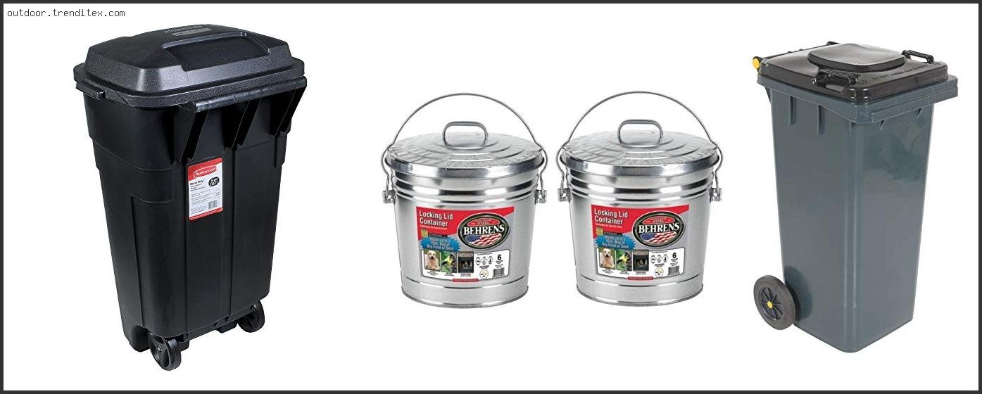 Top 10 Best Outdoor Garbage Cans With Locking Lids And Wheels Based On
