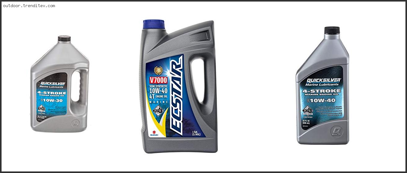 Best 4 Stroke Outboard Engine Oil