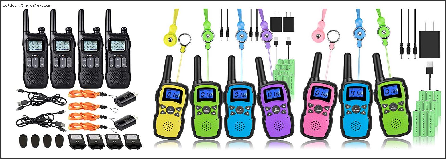 Best Rechargeable Walkie Talkies For Camping